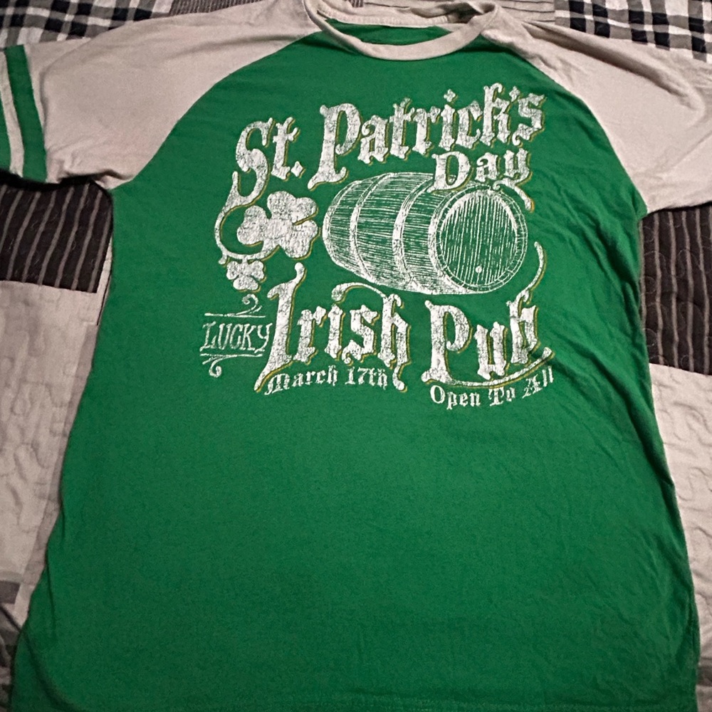 Lucky Brand Green Graphic Tee